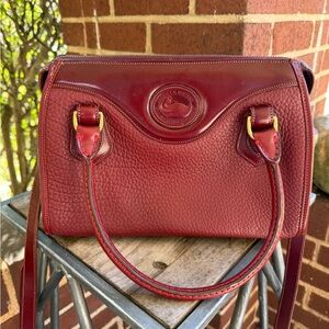 Vintage Dooney & Bourke All Weather Leather Satchel Bag